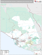 Oxnard-Thousand Oaks-Ventura Metro Area Digital Map Premium Style